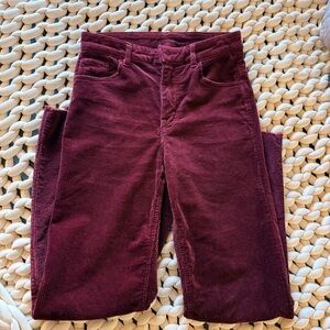 Red Burgundy Corduroy Pants